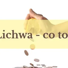 Dłoń wyciska cytrynę, z której spadają monety. Napis: "Lichwa - co to?".