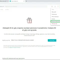 Zaproś znajomych na Vinted i zdobądź 20 zł za każde zaproszenie. Skorzystaj z opcji "Zaproś znajomych" dla darmowej dostawy!