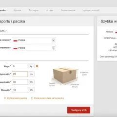 Formularz zamówienia przesyłki z opcją wysyłka za pobraniem poczta polska. Wpisz wymiary paczki i wybierz kraj nadania/doręczenia.