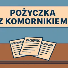 Pożyczka dla zadłużonych z komornikiem. Trzy rachunki leżą na stole.