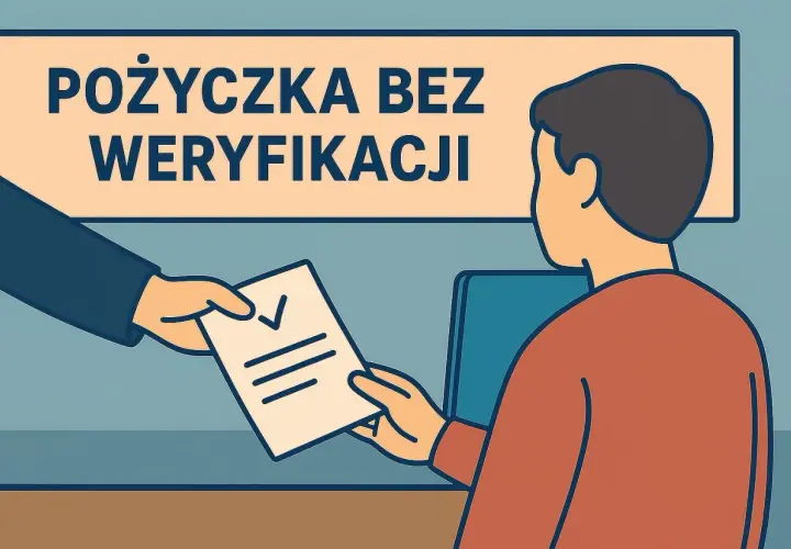 Szybka pożyczka bez sprawdzania zdolności kredytowej. Dokument z zaznaczonym polem przekazywany jest klientowi.