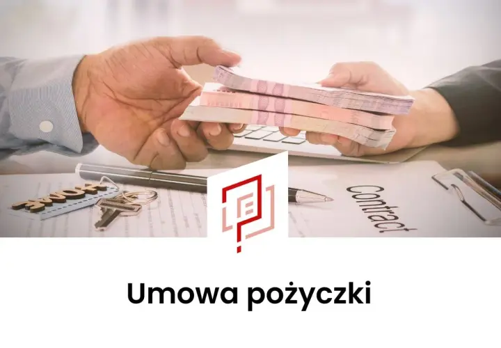 Przekazanie gotówki na podstawie umowy pożyczki w rodzinie. Klucze i dokumenty leżą obok.
