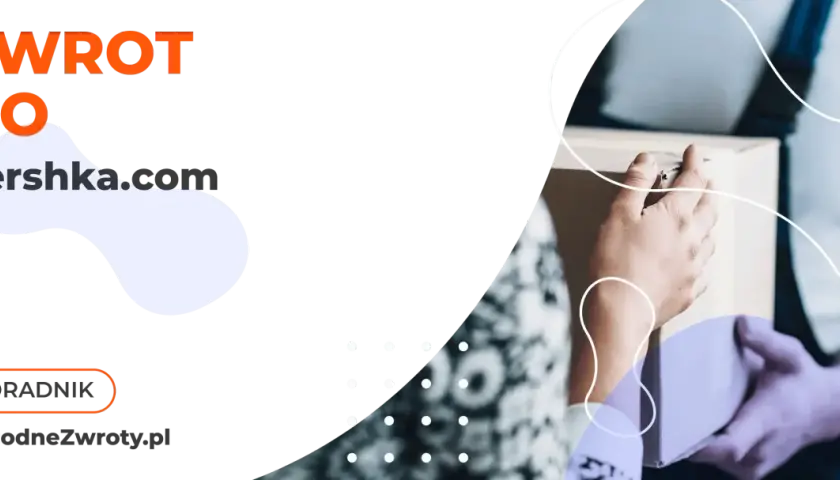 Zwrot do Bershka.com. Poradnik WygodneZwroty.pl. Dwie osoby przekazują sobie paczkę.