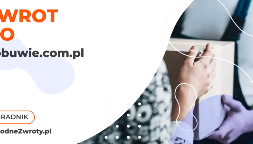 Zwrot do eobuwie.com.pl. Poradnik WygodneZwroty.pl. Dwie osoby przekazują sobie paczkę.