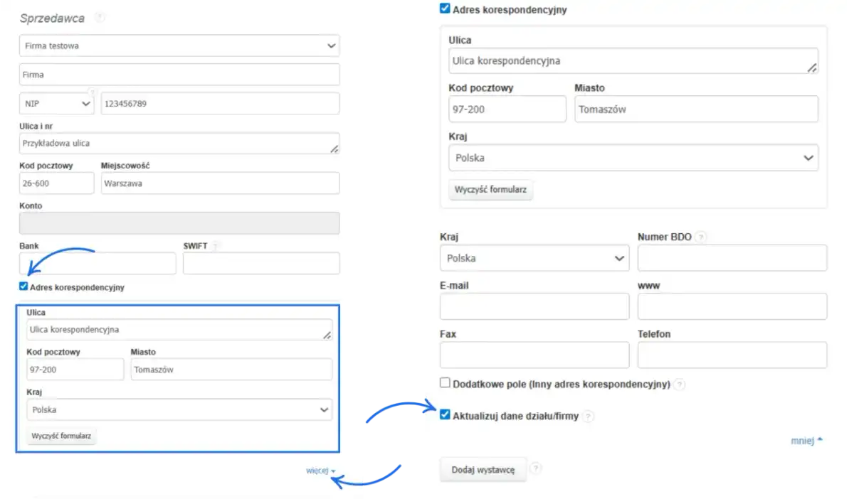 Adres korespondencyjny w formularzu - co wpisać i jak zapisać?