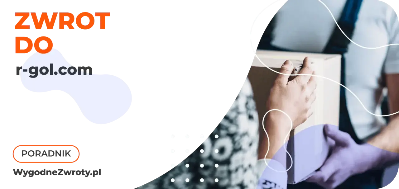 Zwrot do r-gol.com. Poradnik WygodneZwroty.pl. Dwie osoby przekazują sobie paczkę.