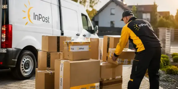Kurier InPost układa paczki. Sprawdź cennik dla przesyłek duże gabaryty.